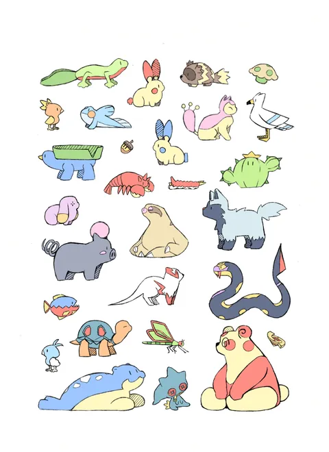 Some more totally normal animals (OC)