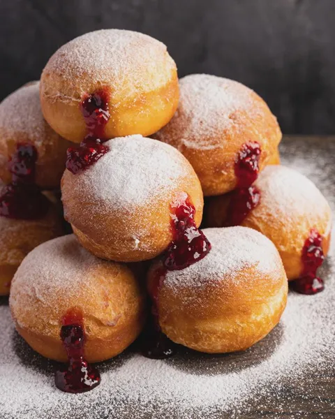 Polish Donuts with Jam (Pączki)