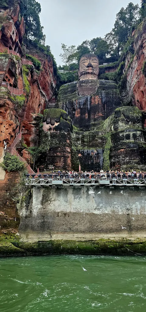 The Giant Buddha in Leshan, Sichuan