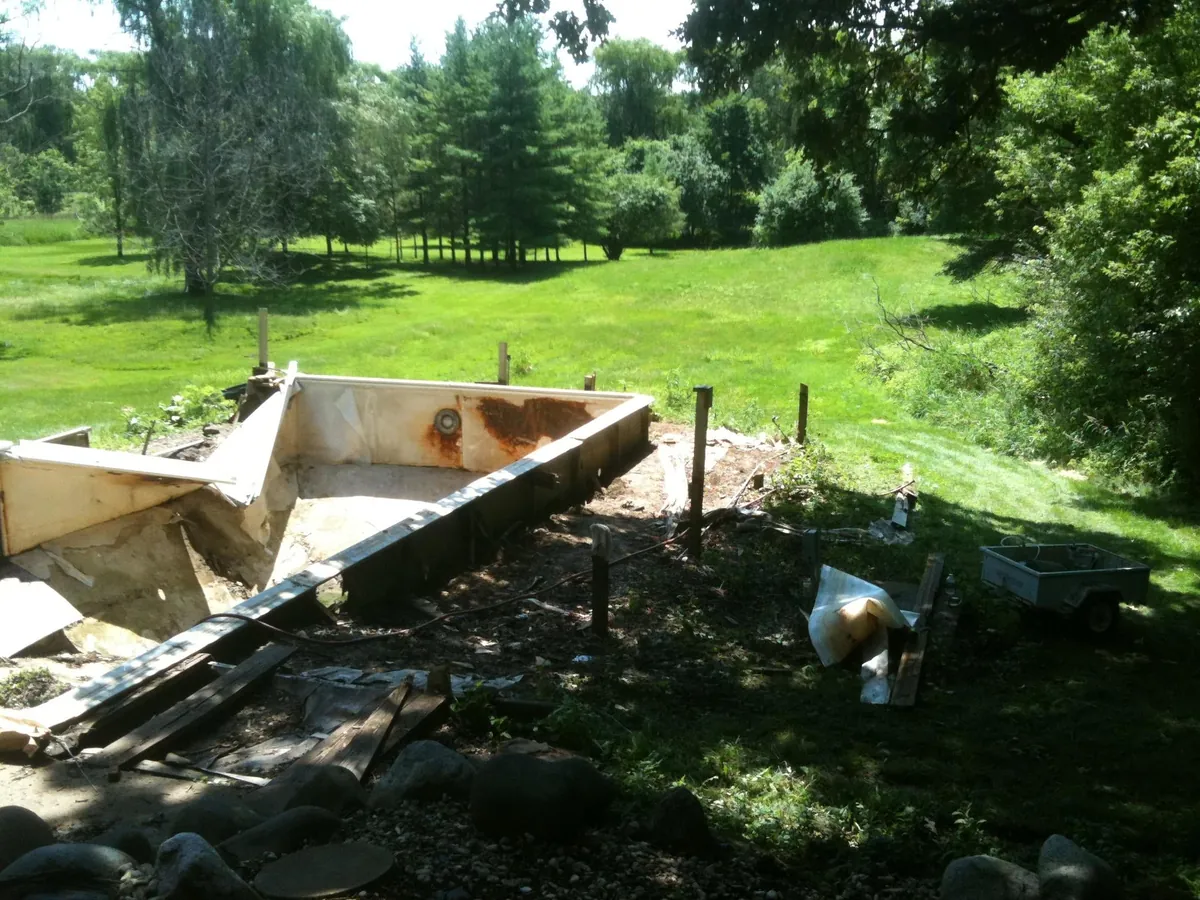 15 years ago, we purchased an abandoned property. This is our garden now (look at the before).