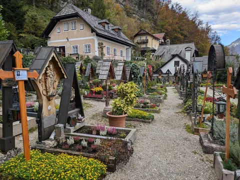 Hallstatt, Austria in Autumn 2024.