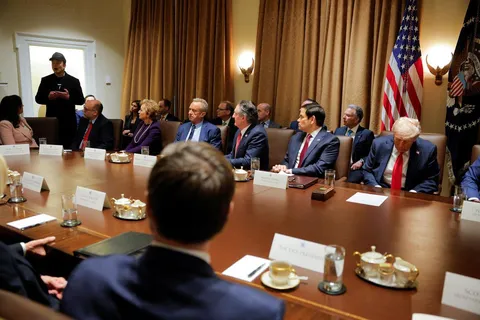 The first Cabinet meeting of the second Trump administration