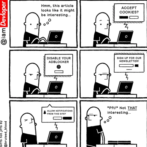 Browsing on the web in 2021..!