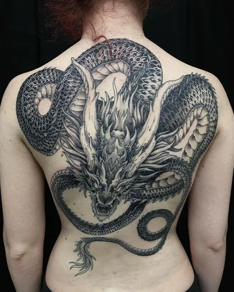 Dragon Backpiece done by Rares at Old Bastards Tattoo Bucharest, Romania