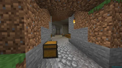 Found an old base on the server I play on that had been covered by a wall of dirt.