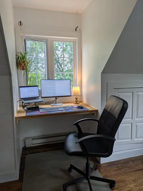 Just finished working on my new office setup. I can't believe I did it all!