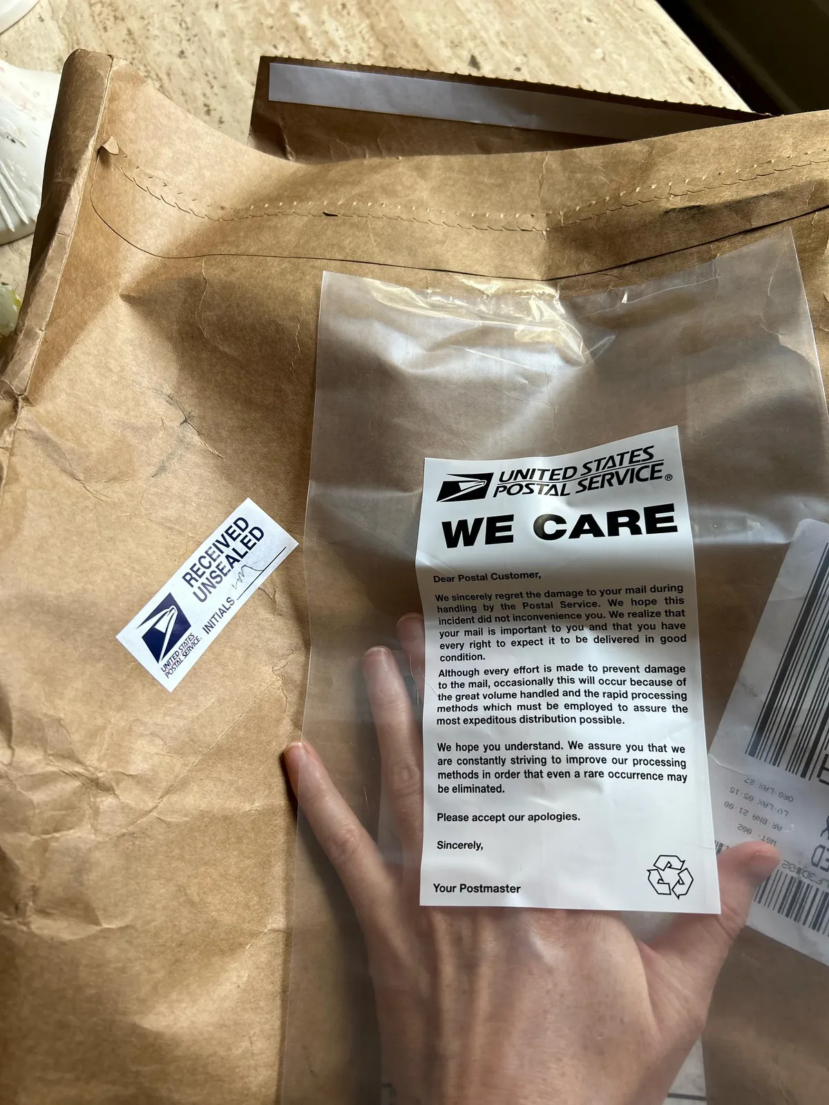 $1576.17 package arrived: completely empty 