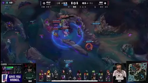 [FLY vs G2] 3v5 miracle fight and Baron steal