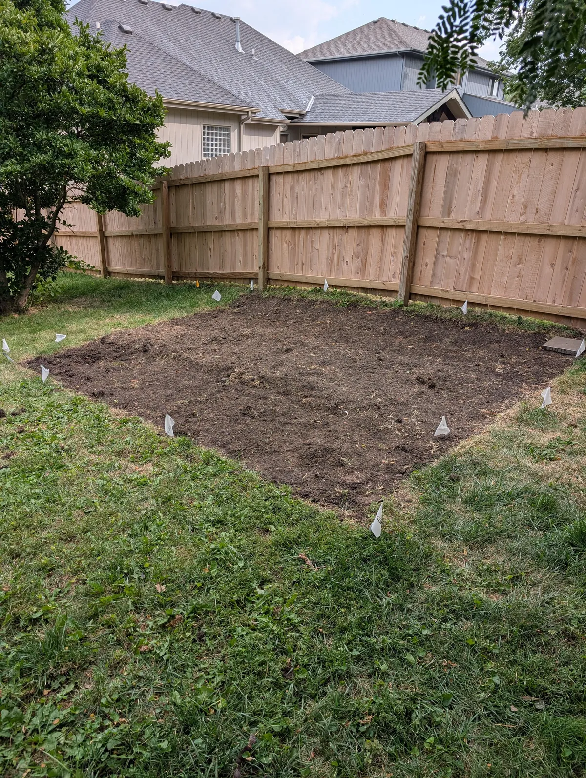 New Garden is Built, and Garlic is Planted!