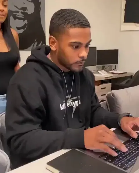 A mother's reaction after seeing her son has passed the bar exam