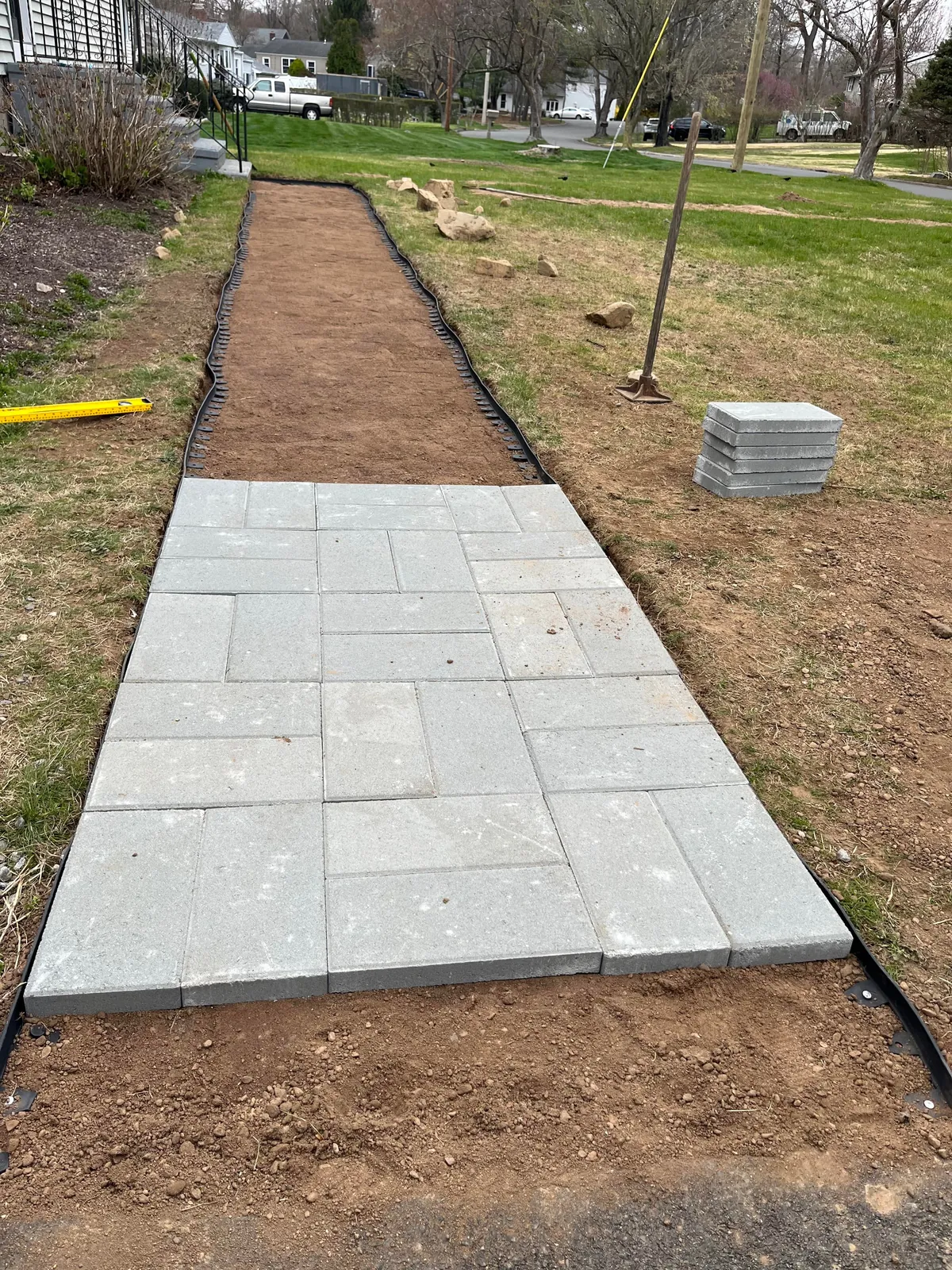 Paver walkway