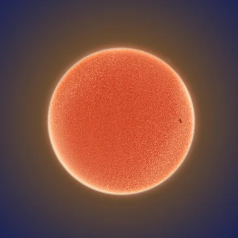 After 3 years of waiting for the right conditions, I was able to get this shot of the ISS crossing the face of the sun. [OC]