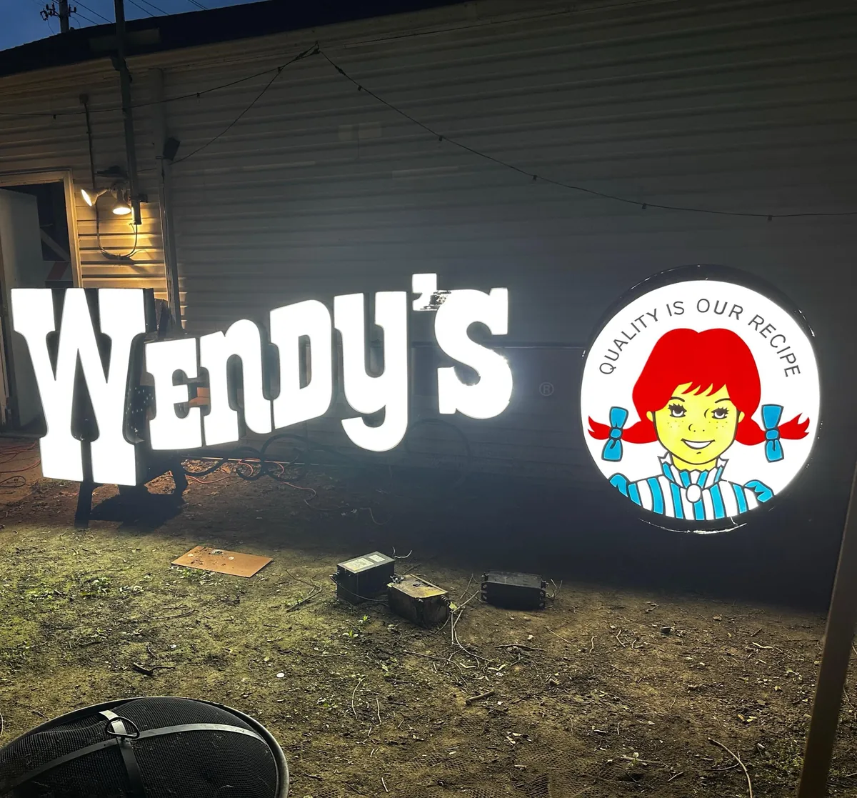 Update: 12ft Wendy’s Sign in Our College Backyard