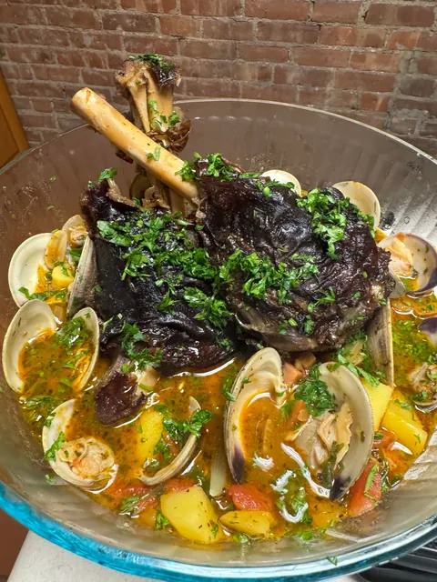 [homemade] the forbidden surf n turf.. lamb n clams