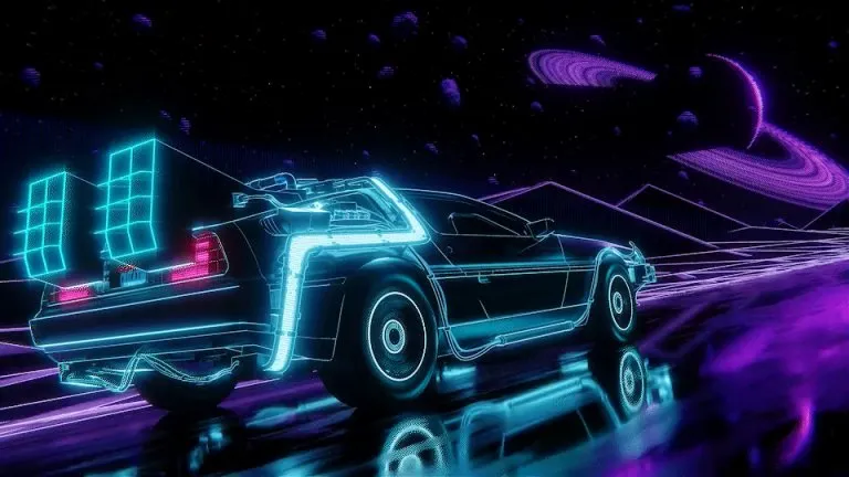 A retro loop gif i made in Blender.