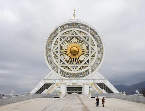 Turkmenistan's capital, Ashgabat, has some fascinating architecture