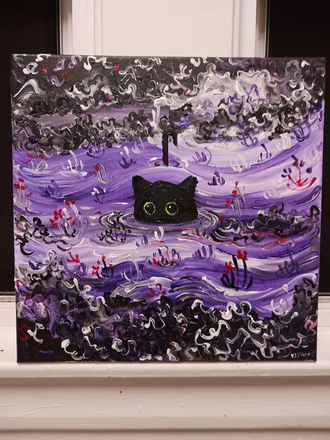 Cat Dip, Acrylics