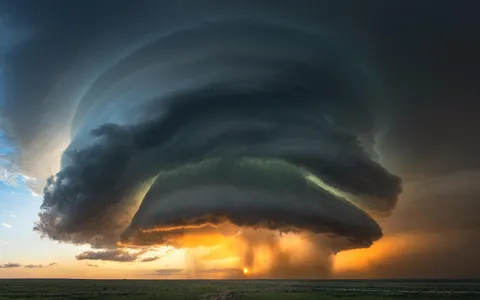 ITAP of an epic Supercell-Sunset in New Mexico