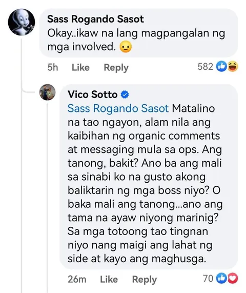 Kelangan ni Vico ng back up dahil sigurado full force na mga DDS bloggers laban sa kanya