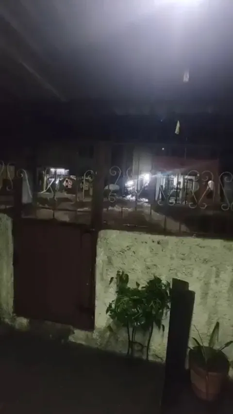 This flood height filmed in the Philippines