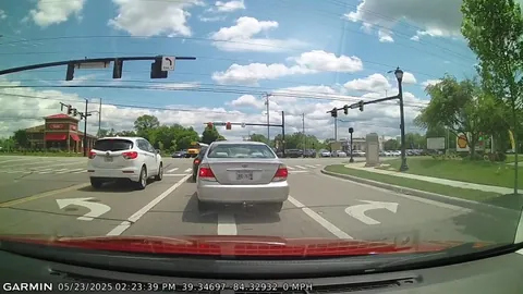 [OC] Idiot runs a red light hits a school bus!