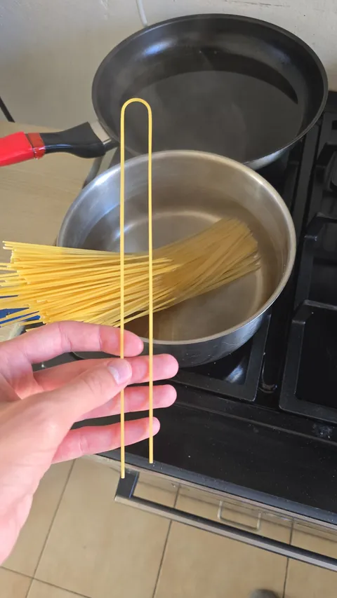 This pasta came out bent and longer than usual