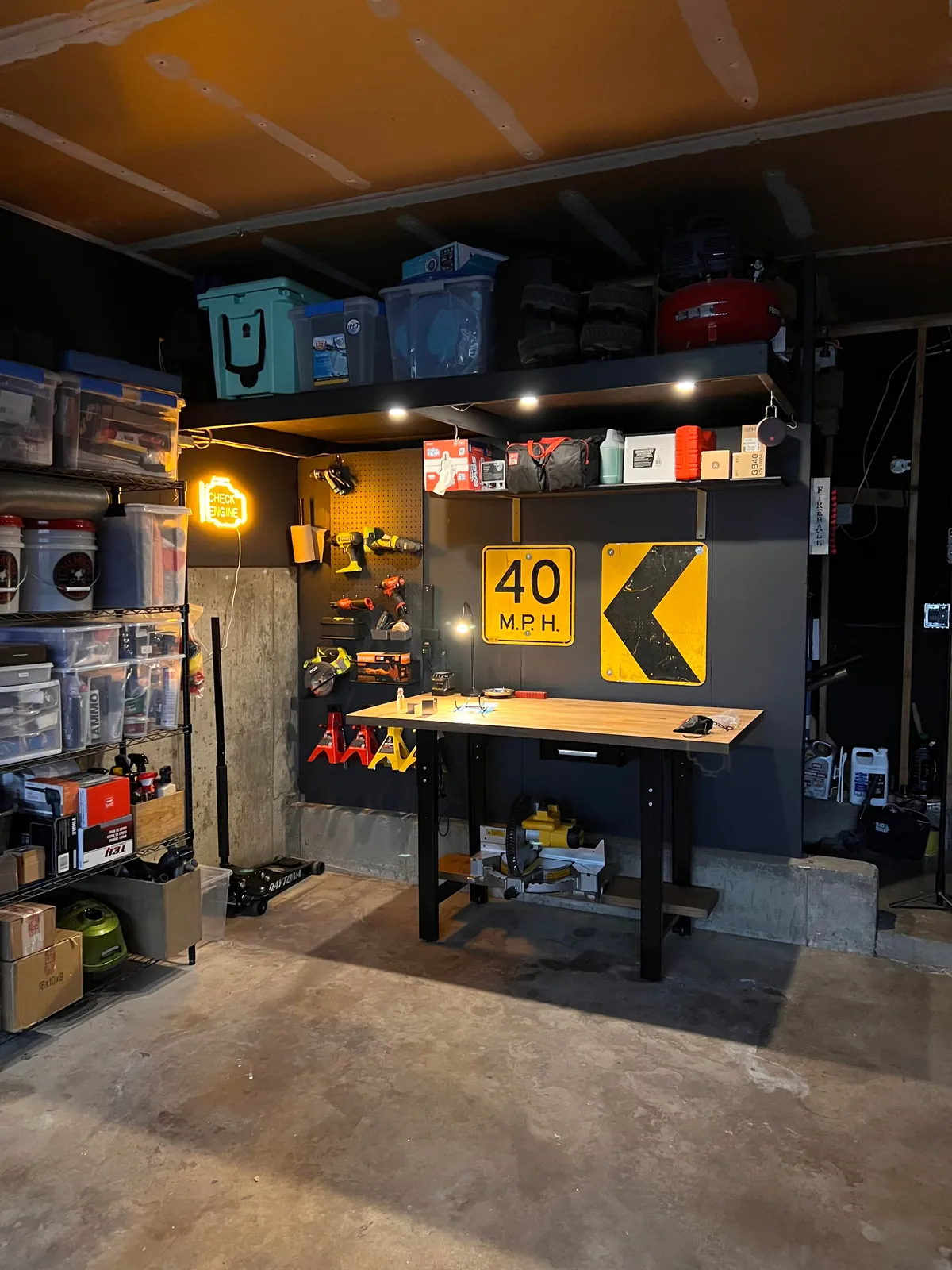 Surprised my husband with a little garage makeover