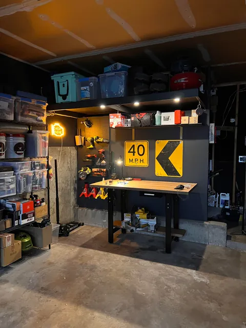 Surprised my husband with a little garage makeover