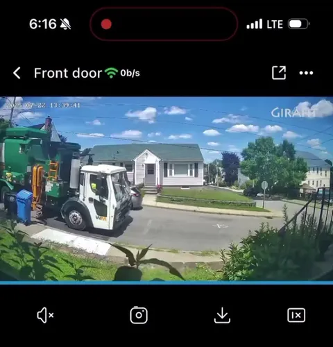 My trash bin decided to hitch hike away