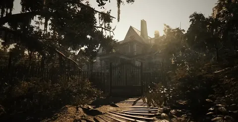 Playing Resident Evil 7 for the first time… yeah, this house is terrifying.