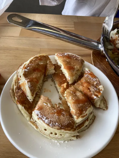 My wife puts Tabasco sauce on her pancakes, no syrup.