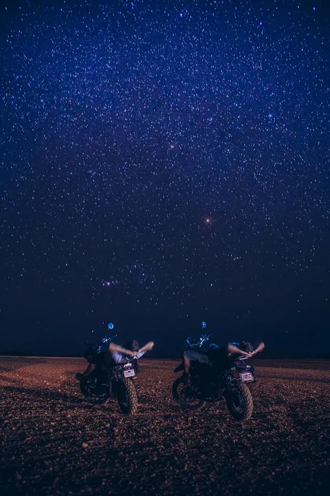 It took a while, but me and my friend managed to ride our motorcycles to the Northernmost tip of South America — through a remote desert peninsula. The night sky is incredible.