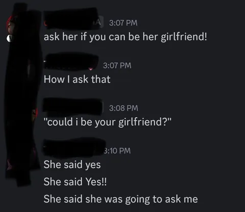 My crush got a girlfriend but I'm happy she's happy now