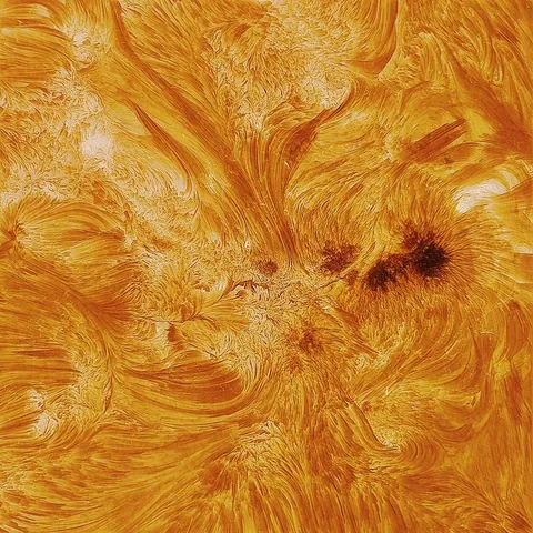 New sunspot image from the World's largest solar telescope
