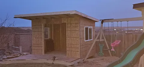 Built a playhouse for the grandkids 