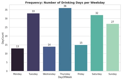[OC] I tracked my 2025 alcohol consumption