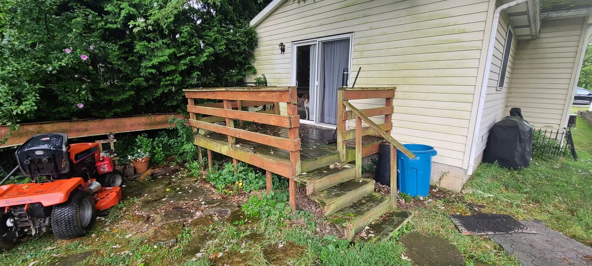 Replaced the deck that was falling apart when I bought the house, and decided to go bigger