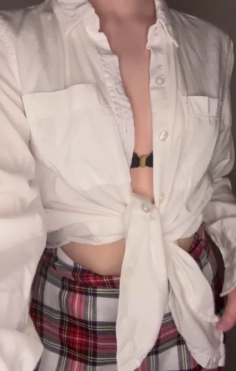 Just a little school girl reveal