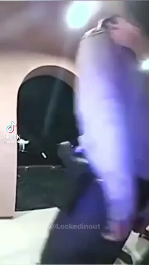 Police officers at doorbell camera