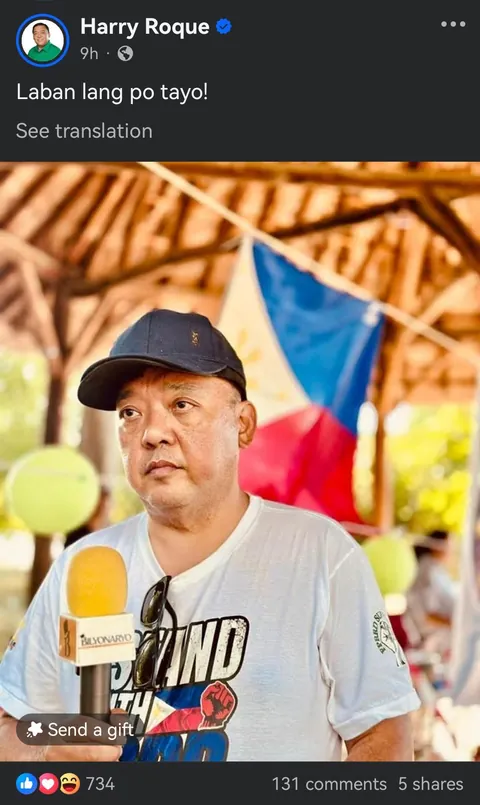 Unconfirmed reports that Harry Roque's assylum bid has been denied