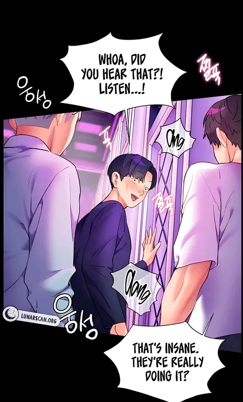 Having sex in the nightclub's male bathroom