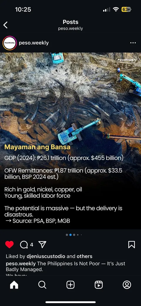 Ph is not poor, it’s just badly managed. Agree?