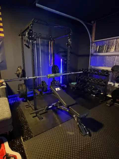 Basic two-car garage to a financial mistake I can hit golf balls and race in