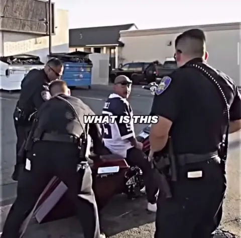 He thought he was cool on the bike