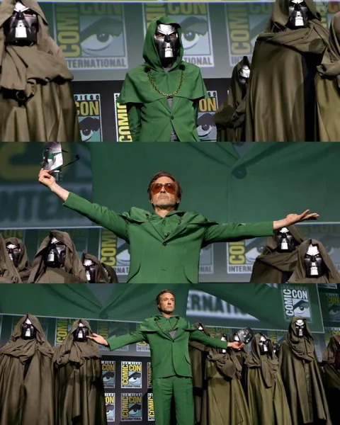 The Reveal of Robert Downy Jr as Doctor Doom