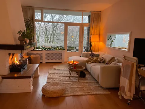 Living room of my apartment in December (The Netherlands)