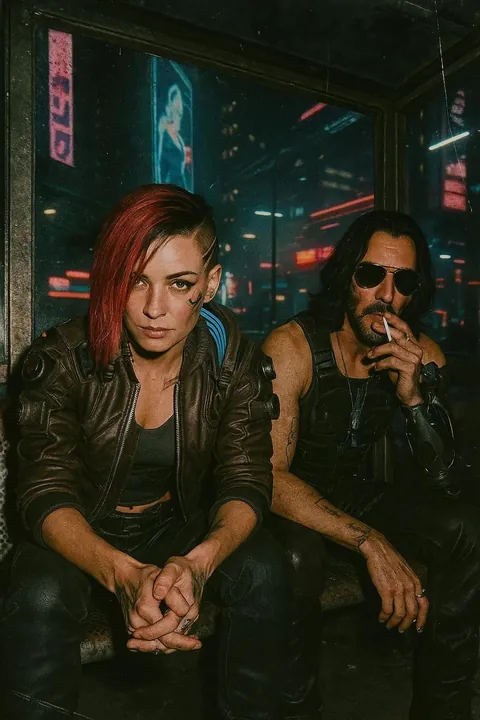 Cyberpunk grungy Candid Photos