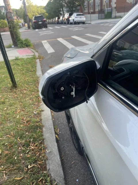 My boyfriend woke up to his side mirrors being stolen.