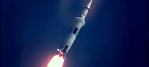 Saturn V going faster than the speed of sound.