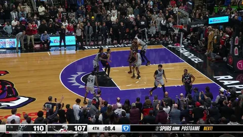 [Highlight] The San Antonio Spurs erase a 15-point deficit to defeat the Toronto Raptors 110-107 and win their 10th straight game. It’s the longest win streak for San Antonio since 2015-16.